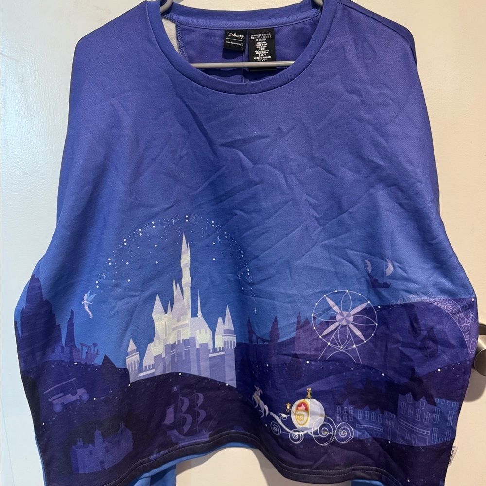 Her Universe Blue Disney Cinderella Castle Tee